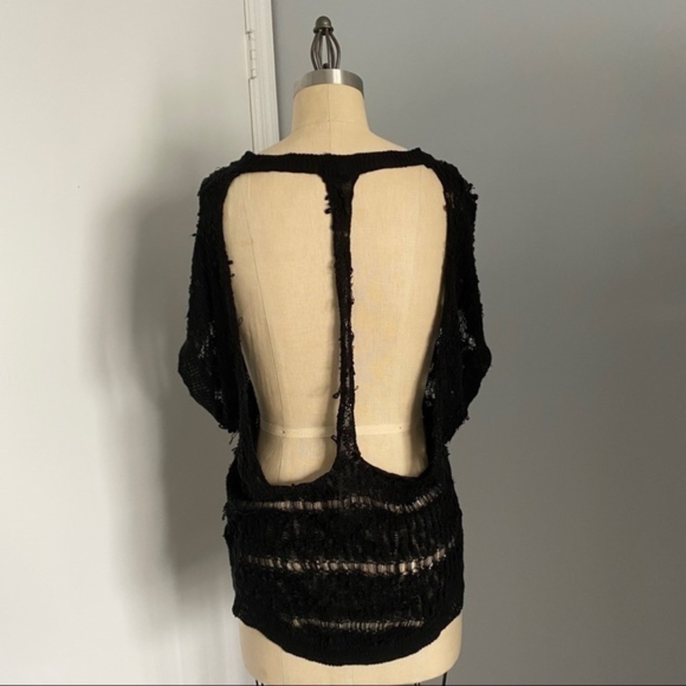 High Low Distressed Sweater - Picture 3 of 4
